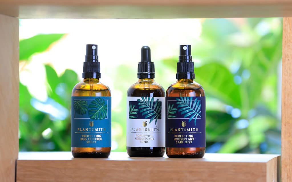 Plantsmith Fortifying Tonic, Pefecting Mist & Protecting Bug Control Spray in 100ml bottles